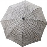 Walking Umbrella,ställbart paraply med gummifot, checkmönstrat